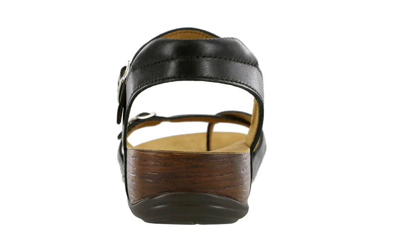 SAS Women's Pampa Toe Loop Sandal Black - Image 6