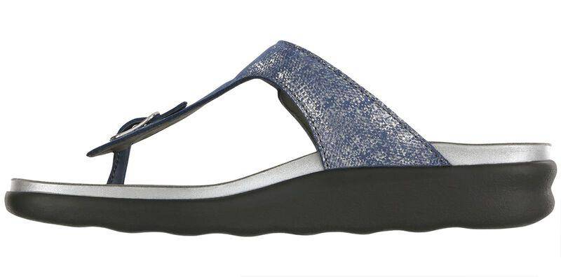 SAS Women's Sanibel Silver Blue Sandal - Image 4