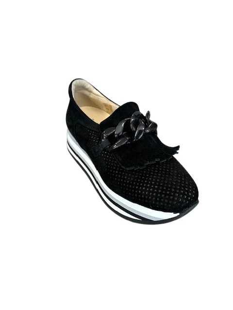 Softwaves Women's Caddie Platform Loafers Black