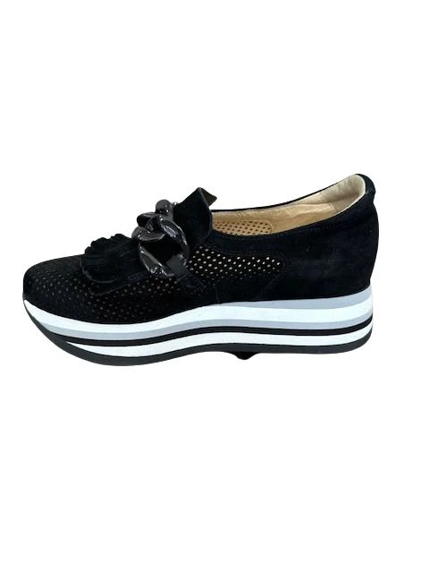 Softwaves Women's Caddie Platform Loafers Black - Image 4