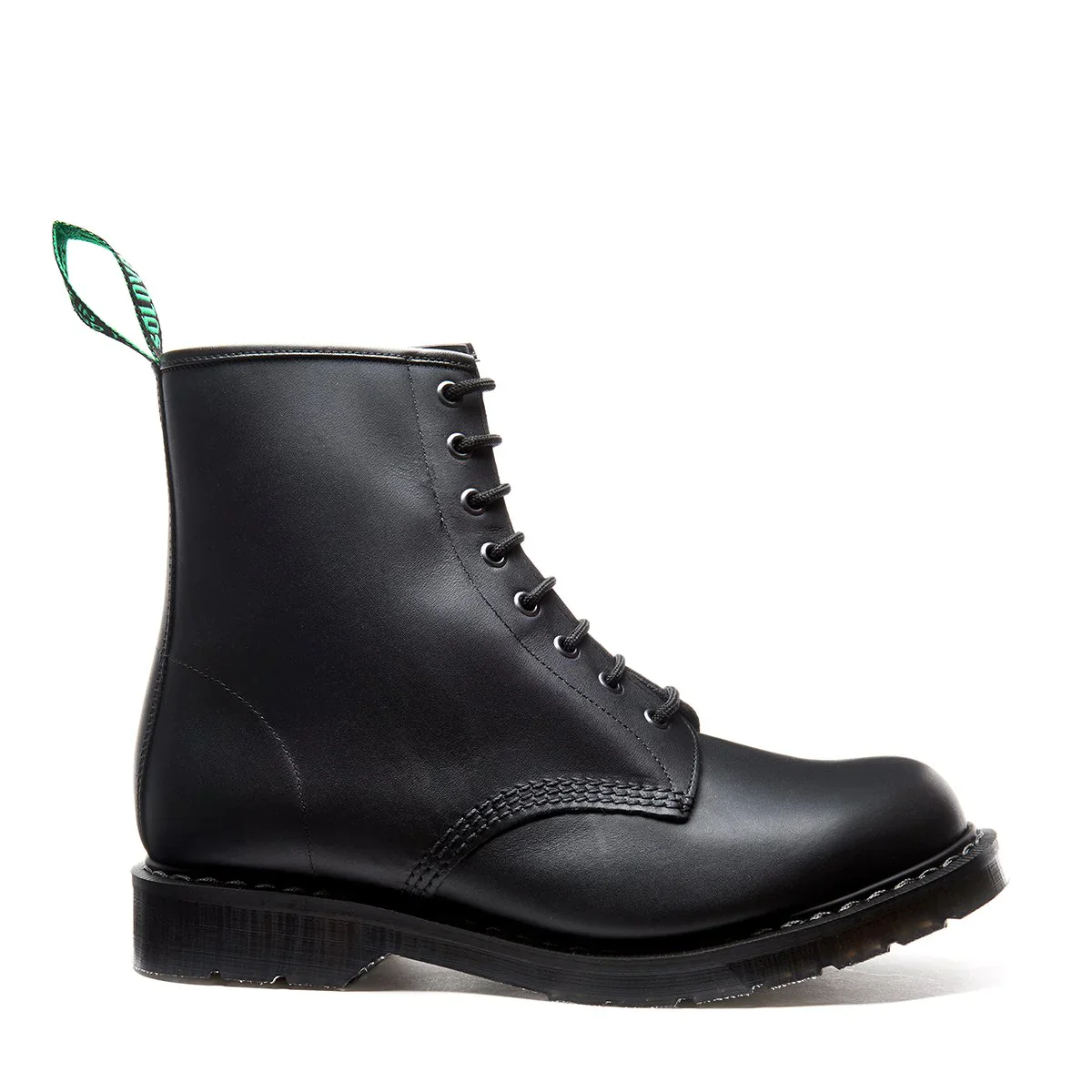Solovair 8 Eye Derby Boot S8-551-BG-G Black Greasy - Image 2