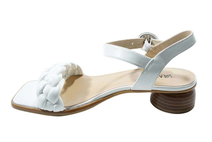 Vaneli Women’s Kalee White Woven Nappa Combo - Image 3
