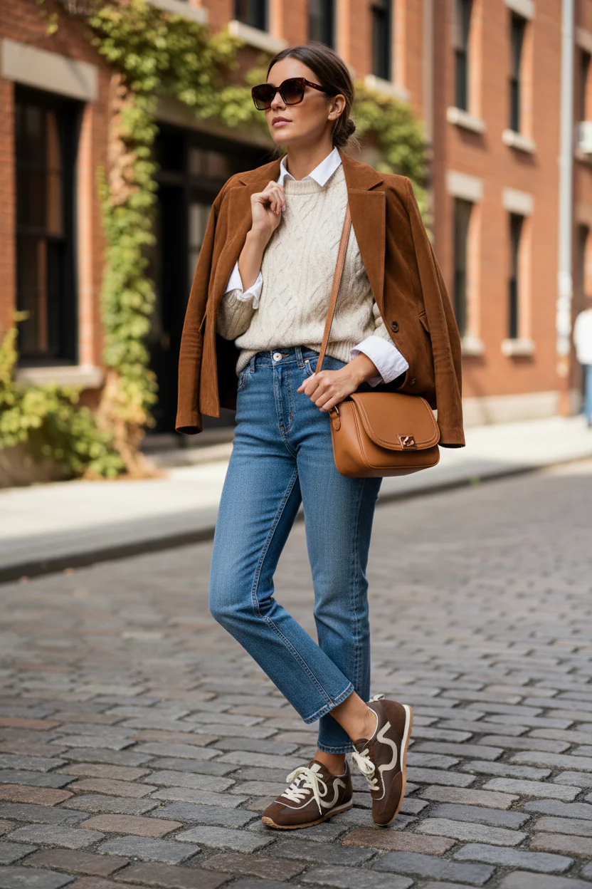 Vieux Women's The Riverbend Brown Ivory - Image 7