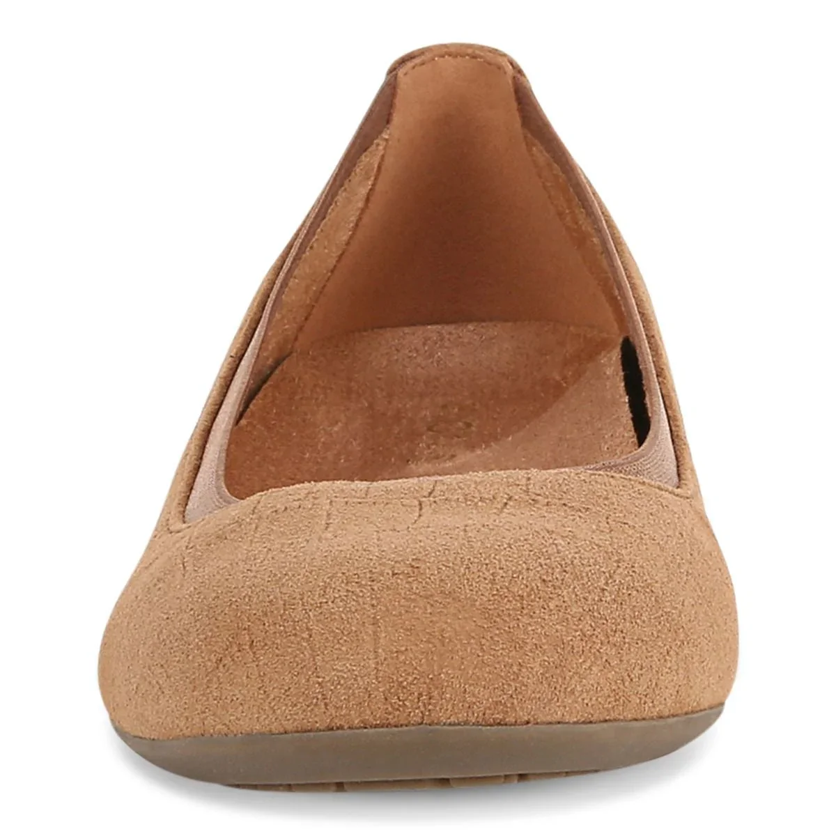 Vionic Anita Flat Tan Croc Suede - Image 10