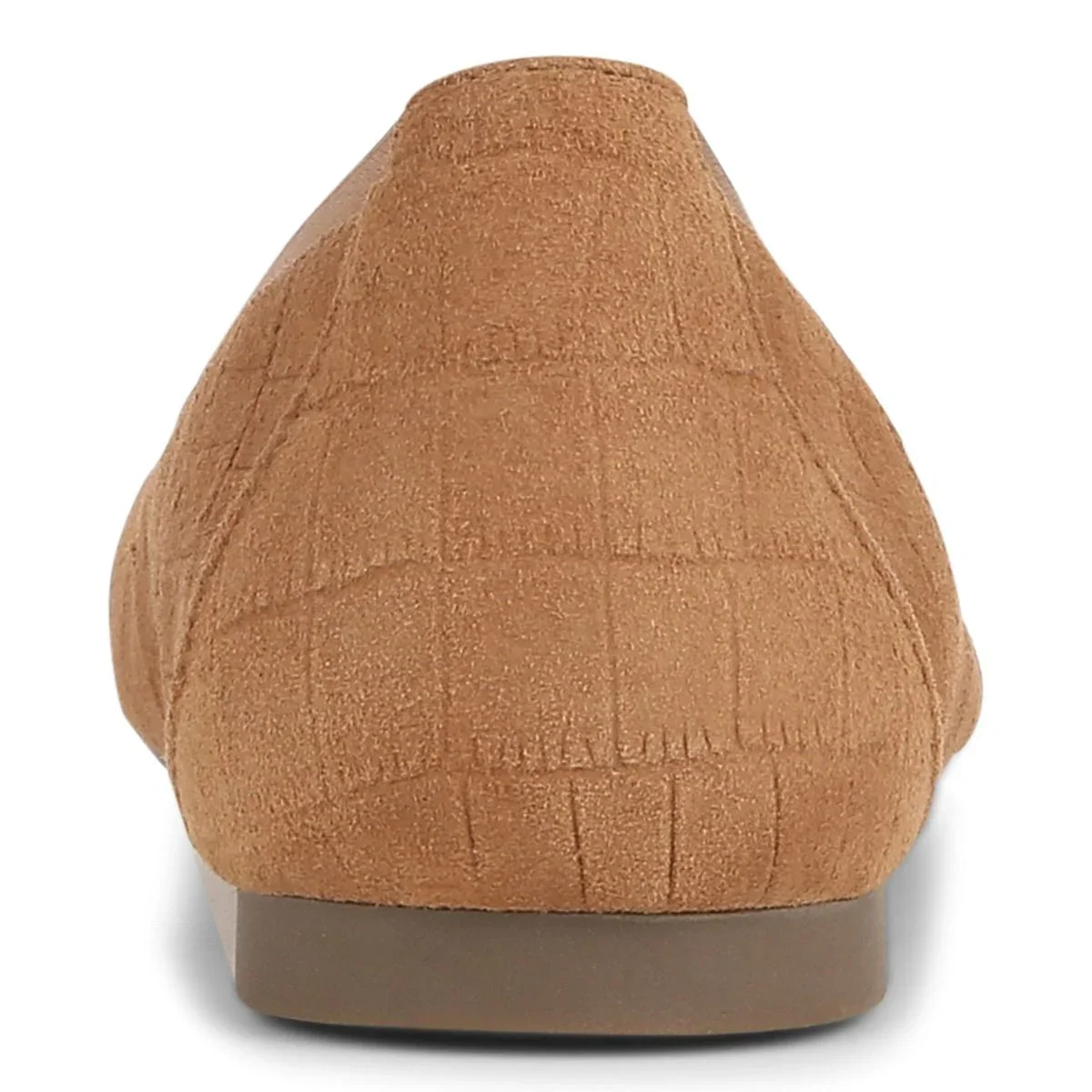 Vionic Anita Flat Tan Croc Suede - Image 8