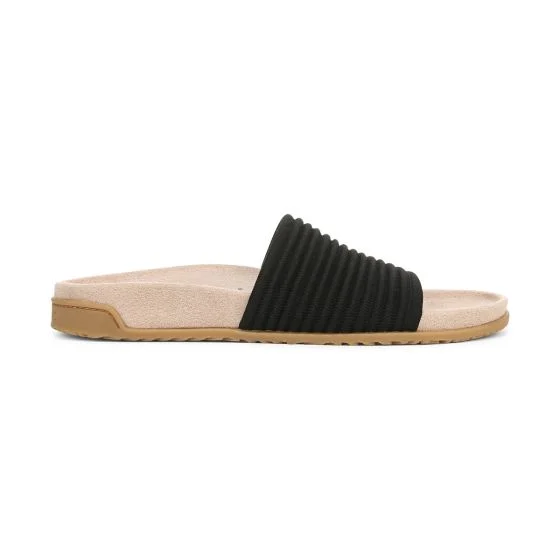 Vionic Women's Evie Knit Slide Sandal Black - Image 3