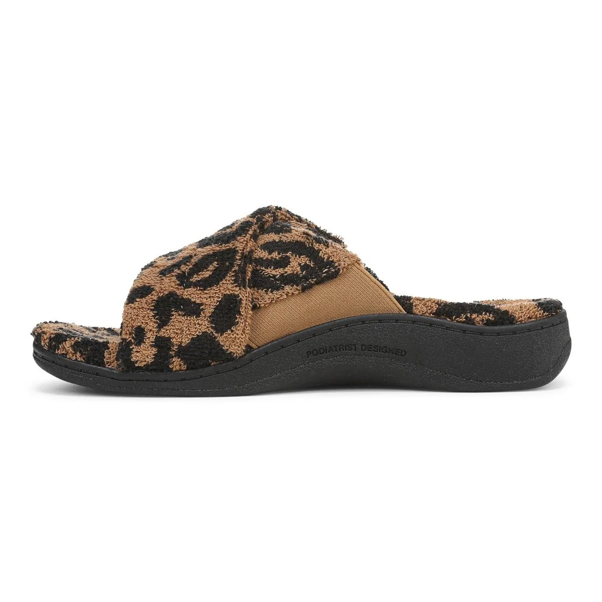 Vionic Women's Relax II Brown Leopard Terry - Image 3