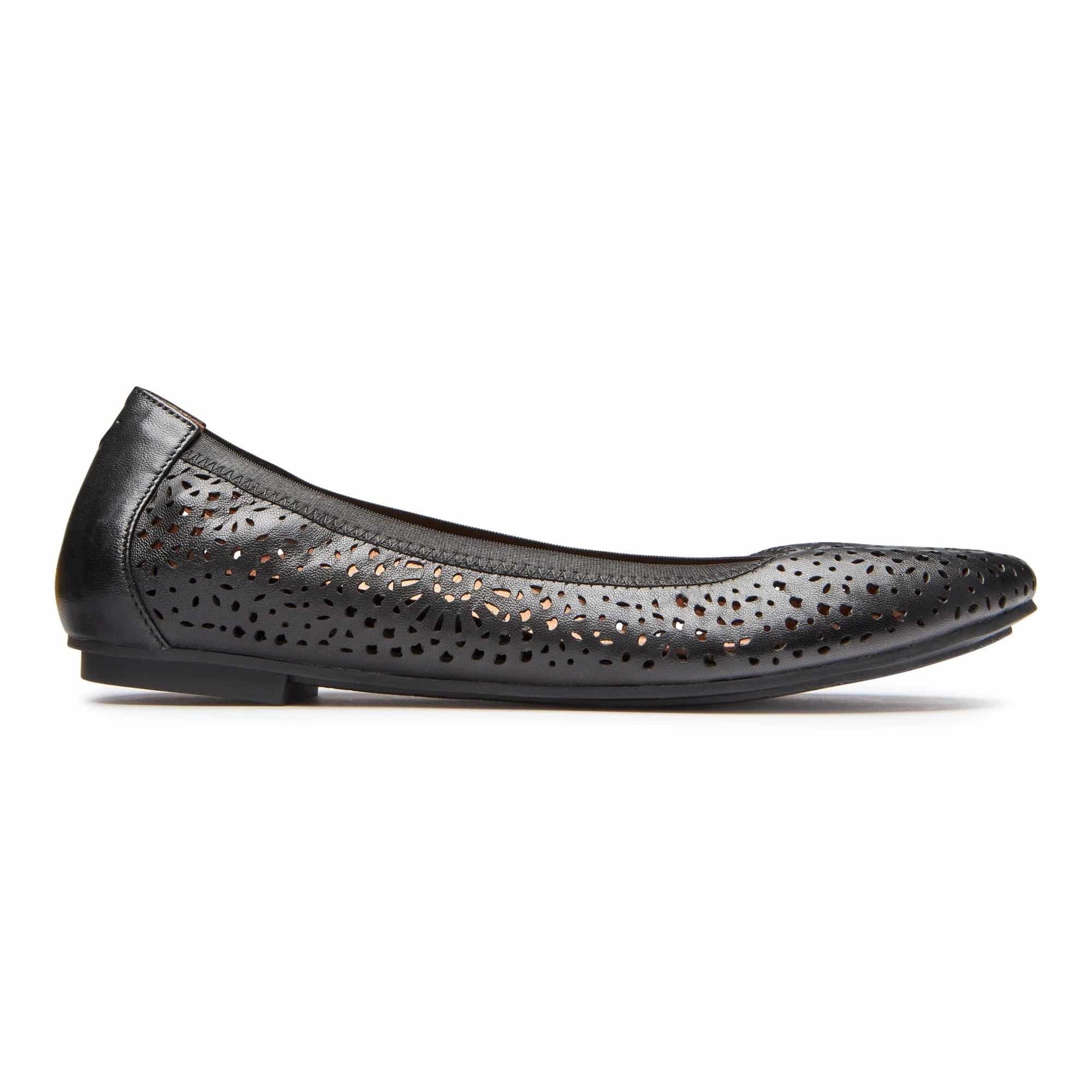 Vionic Women's Spark Robyn Perf NPA Black Flat - Image 4