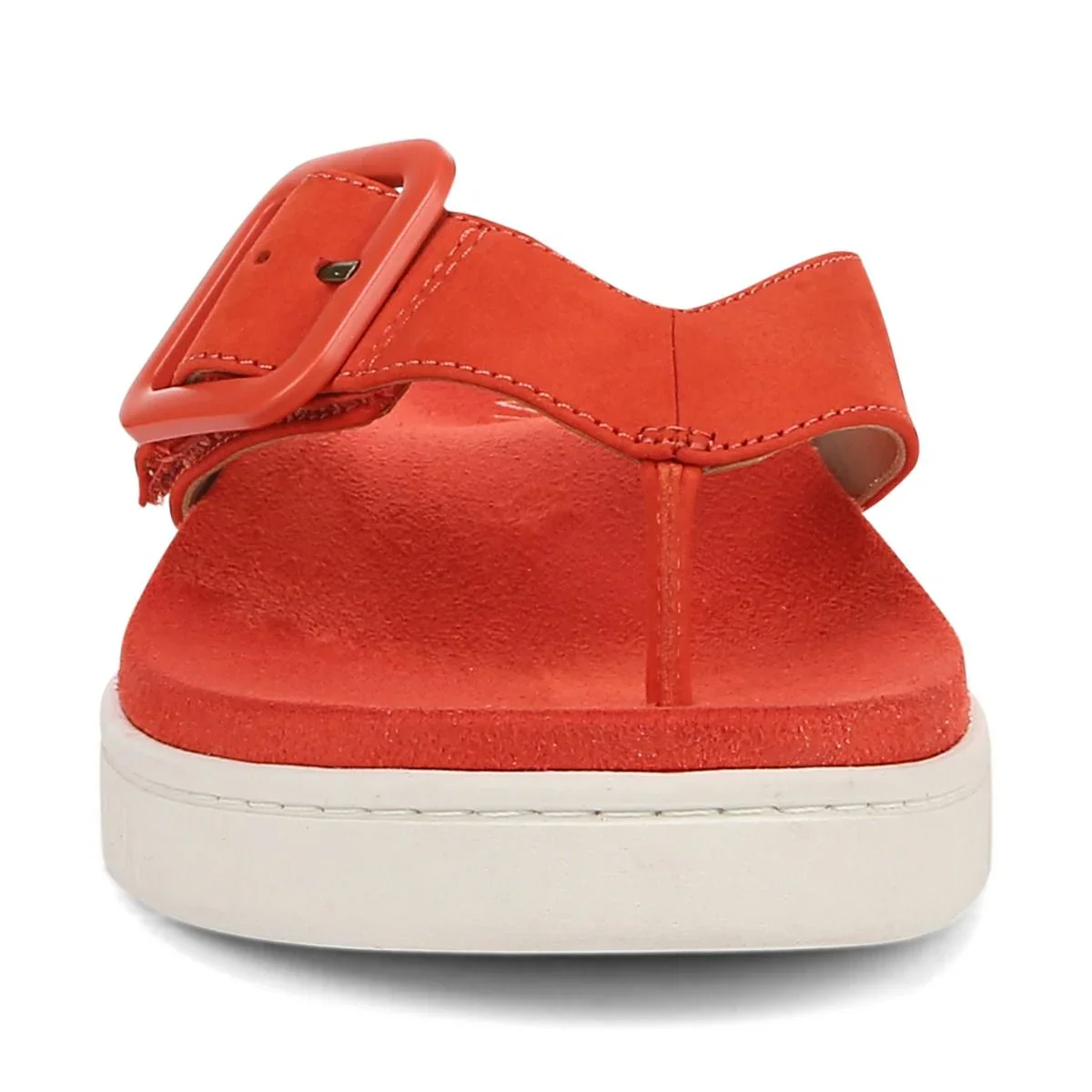 Vionic Women's Uptown Marin Toe Post Sandal Cherry Tomato Nubuck - Image 2