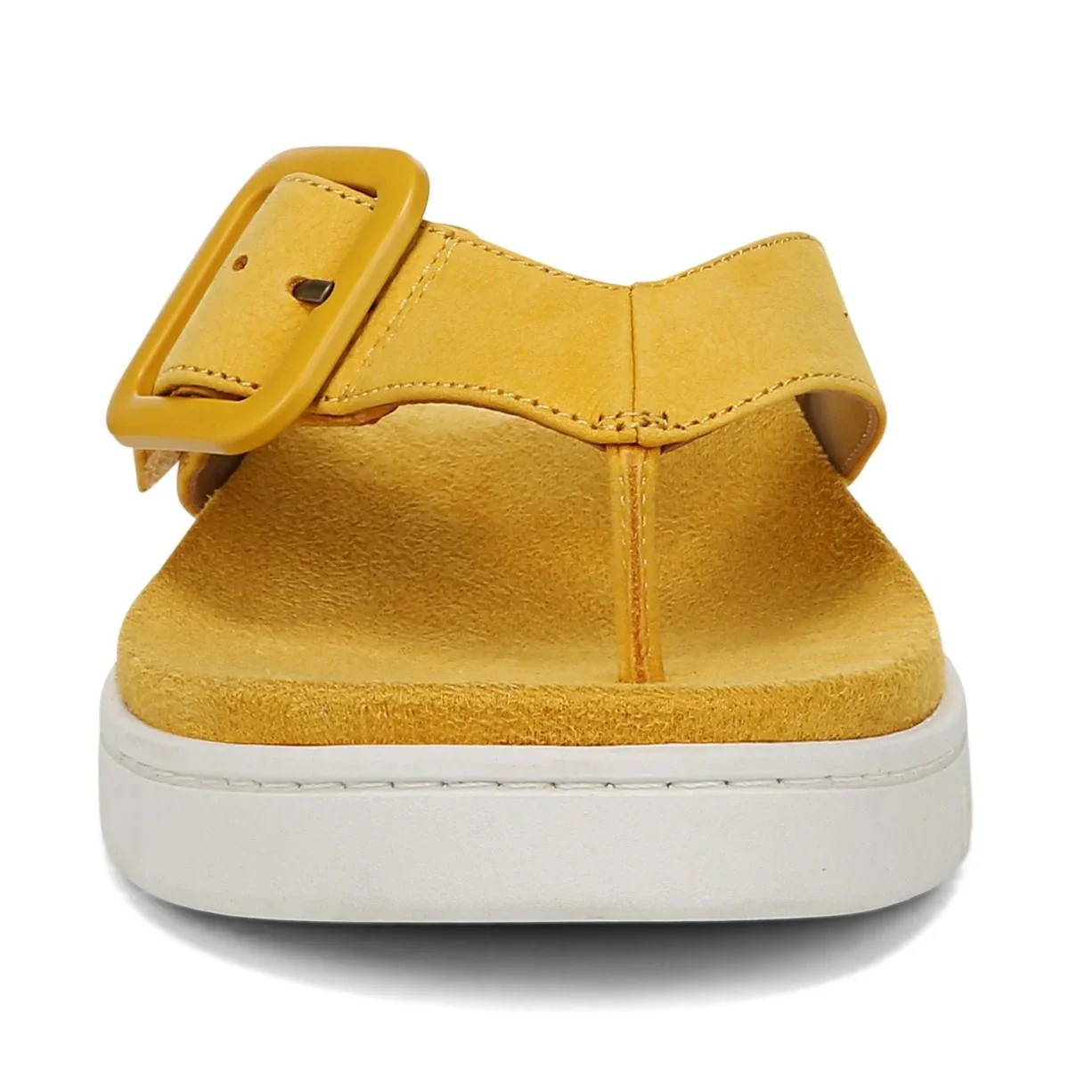 Vionic Women's Uptown Marine Toe Post Sandal Daffodil Nubuck - Image 2