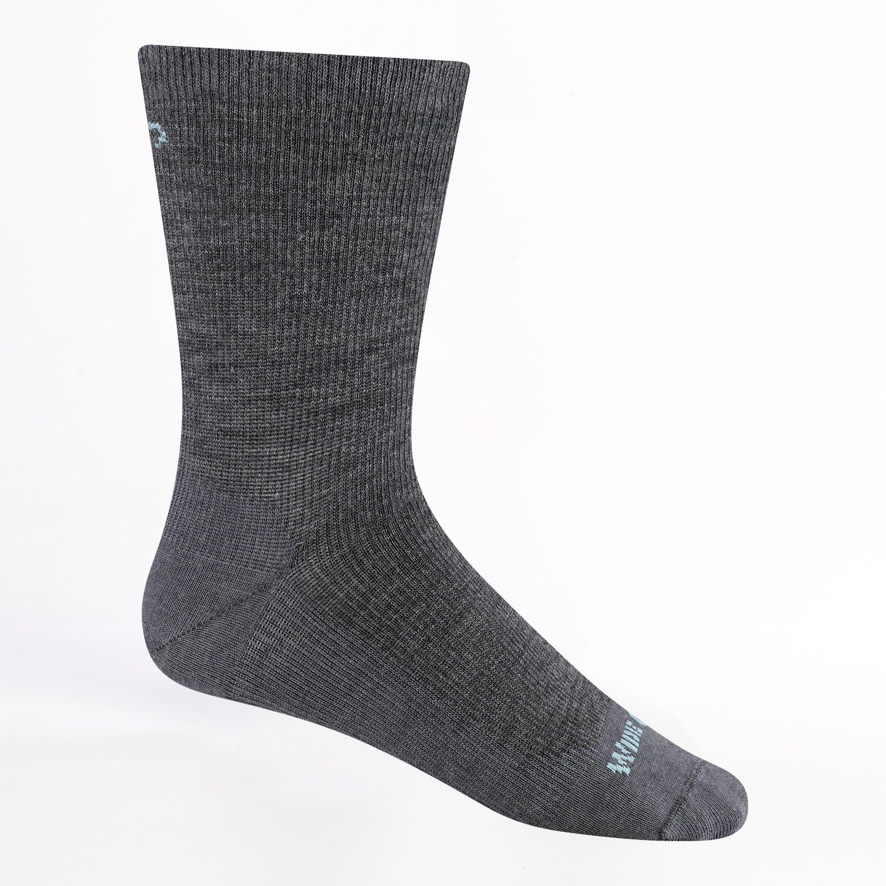 Wide Open Women's Solid Basic Lightweight Crew Socks Gray 9513